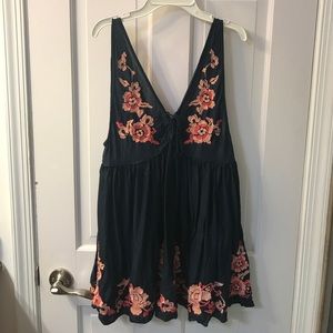 Free people flowy and flowery dress