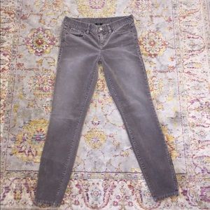 Beautiful grey corduroy J. Crew pants size 25 💕