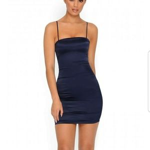 Oh polly strap dress navy