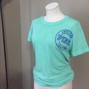 Green ringer tee