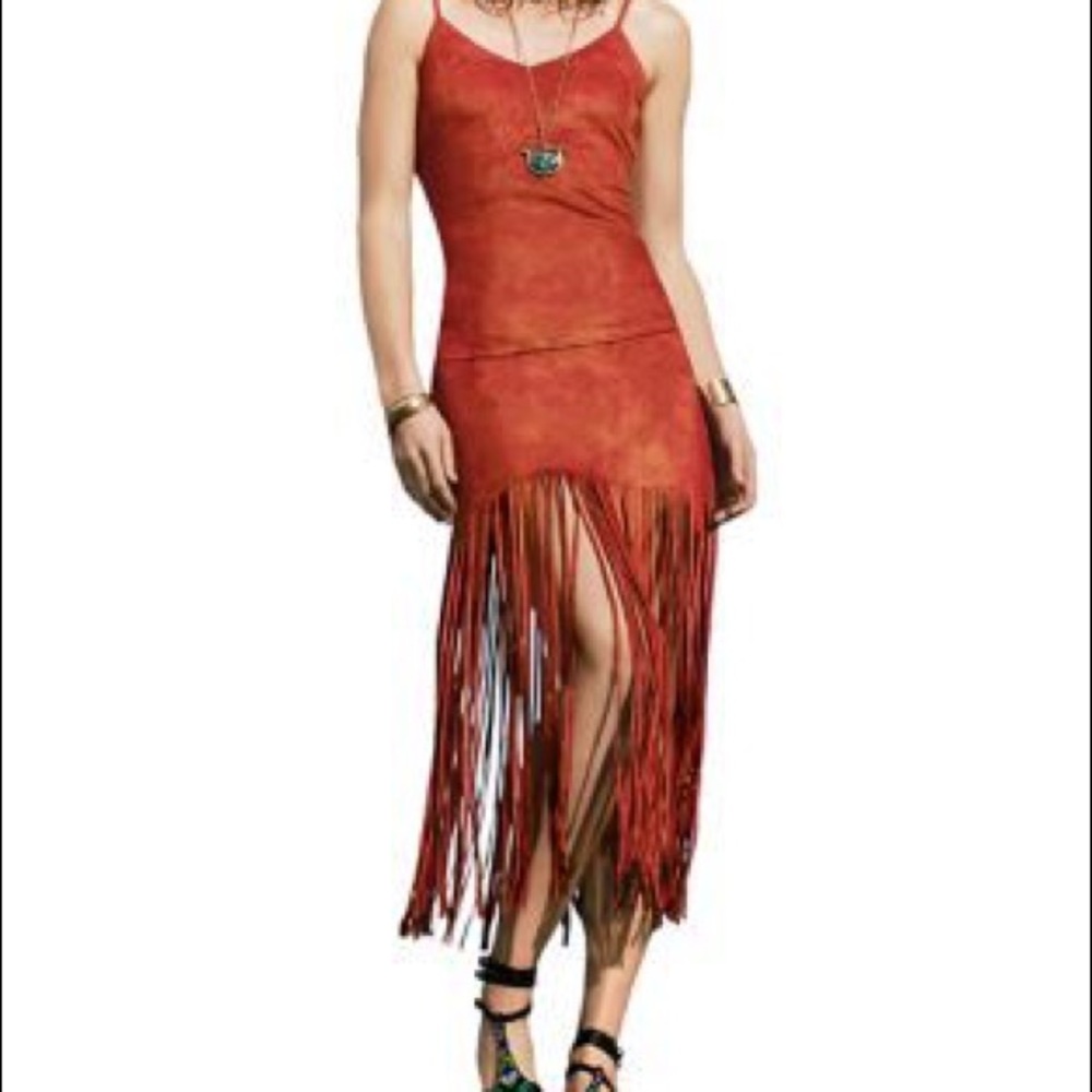 Dress with fringe. I also have in black!