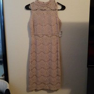 Tan/Lace Dress