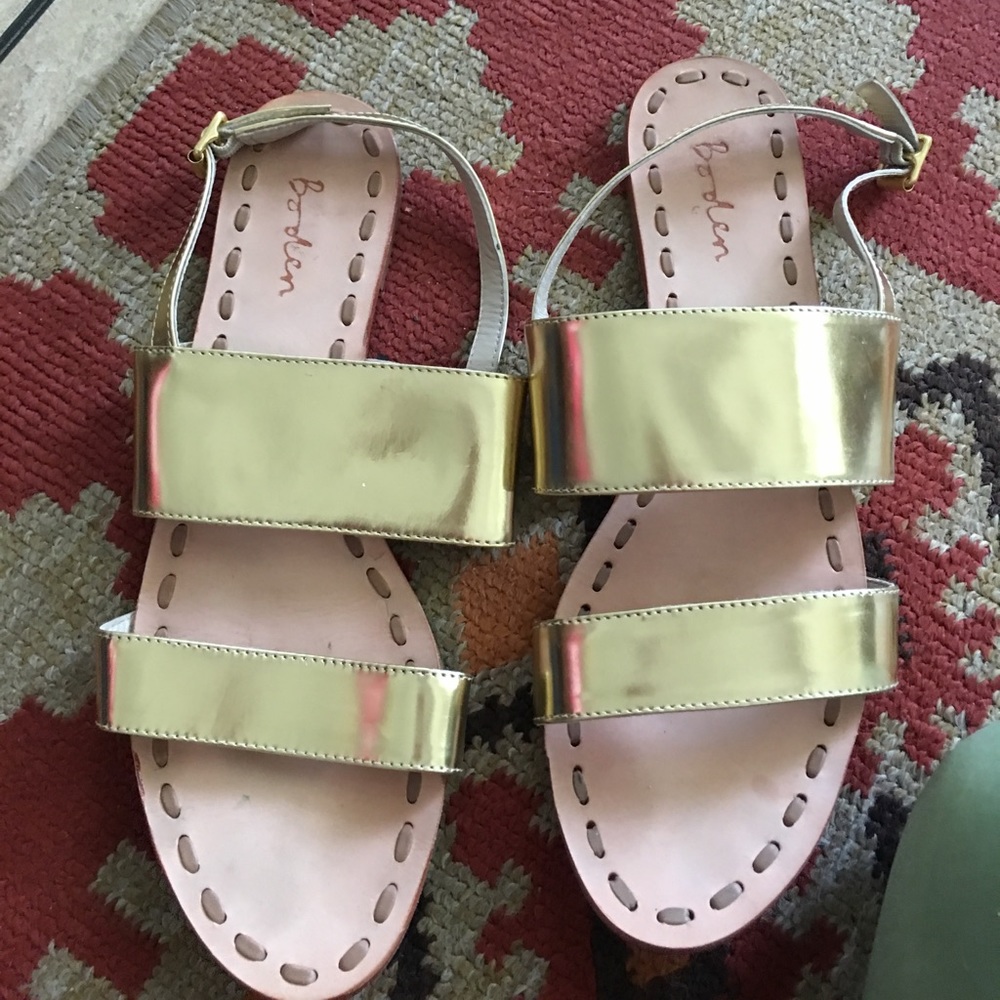 Shiny Gold Sandals