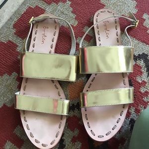 Shiny Gold Sandals