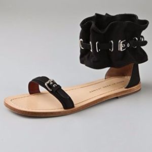 Marc by Marc Jacobs Ruffle Cuff Flat Sandals