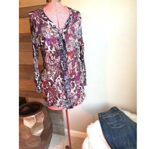 💥SALE Lucky Brand semi sheer top size XL