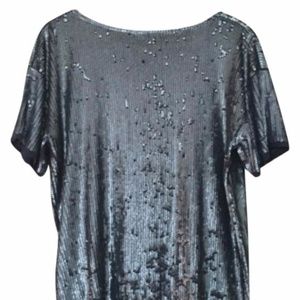 J Crew Navy Sequin Tee