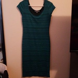 Green/Black Dress