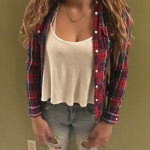 Plaid button down