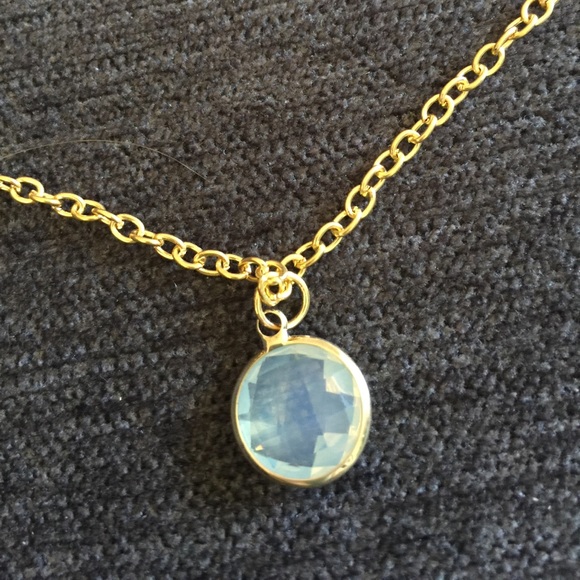 Bold chain necklace w/ faceted gem NWOT - Picture 5 of 5