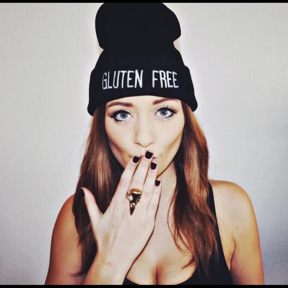 Gluten Free black beanie