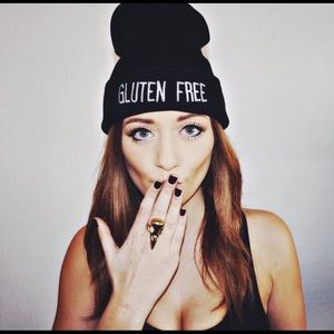 Gluten Free black beanie