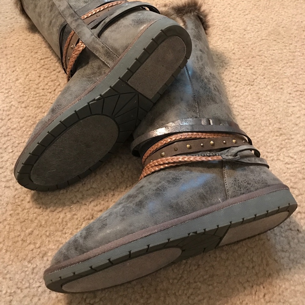 JustFab Fur boots