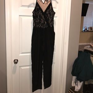 Jumpsuit black lace
