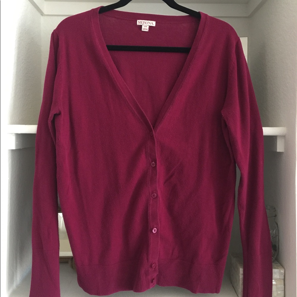 V neck cardigan