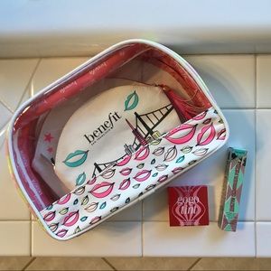 Benefit Cosmetics lot: tint, primer, nesting bags