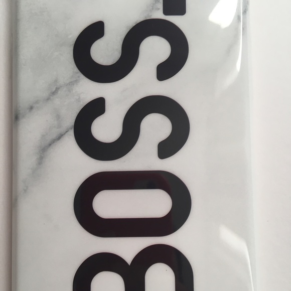 iPhone 7/7+/8/8+ Case "Black White Marble BOSS" - Picture 4 of 7