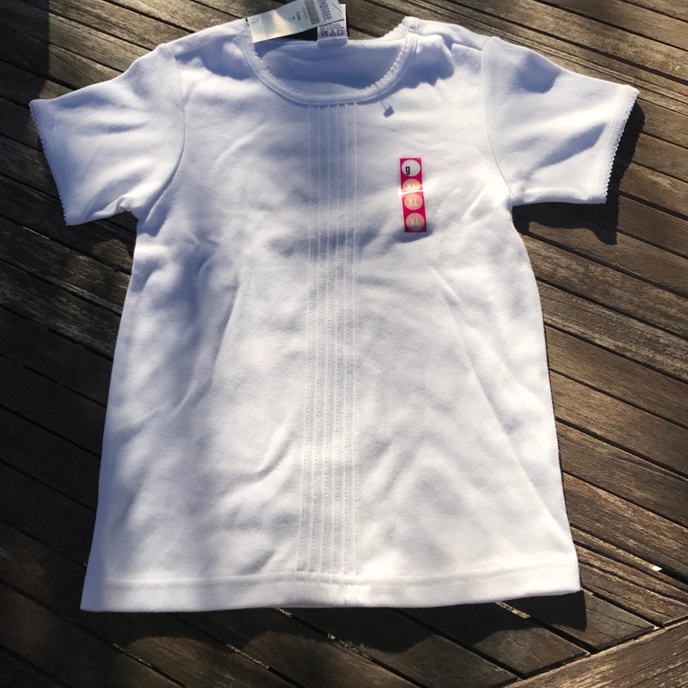 gymboree thick white shirt