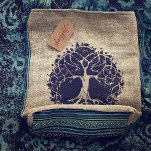Hemp tree of life bag
