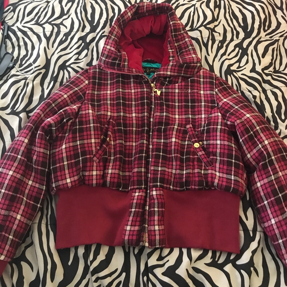 Baby Phat pink checkered Jacket 2Xl