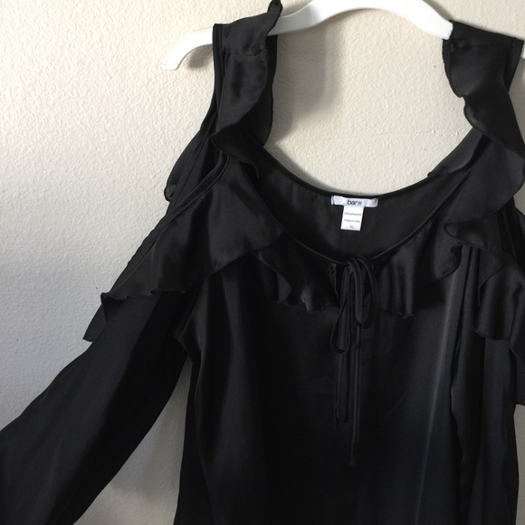 Bar III Open Shoulder Ruffle Top - Picture 2 of 5