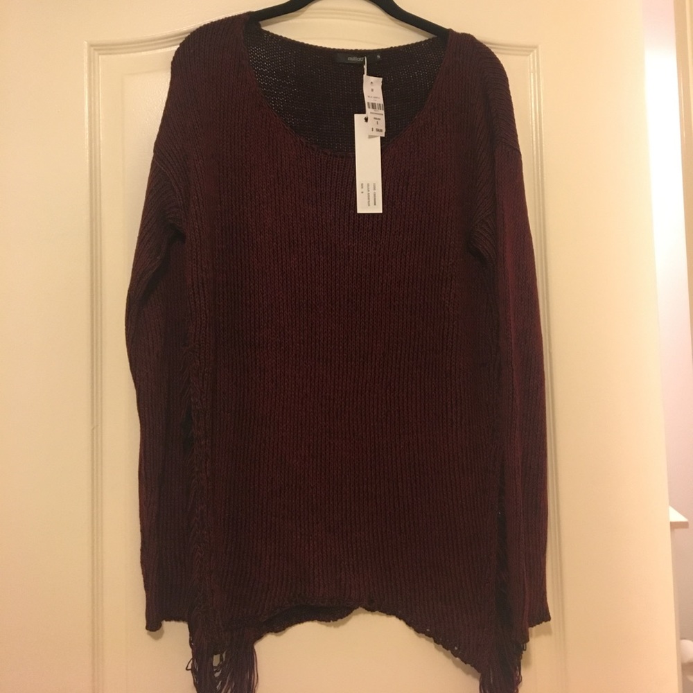 Burgundy sweater