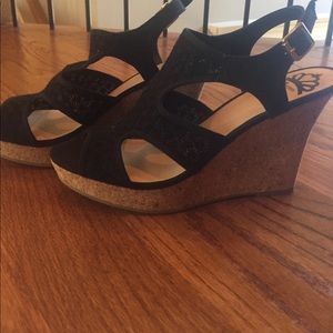 Wedges by Fergie. Only worn once. Size 9