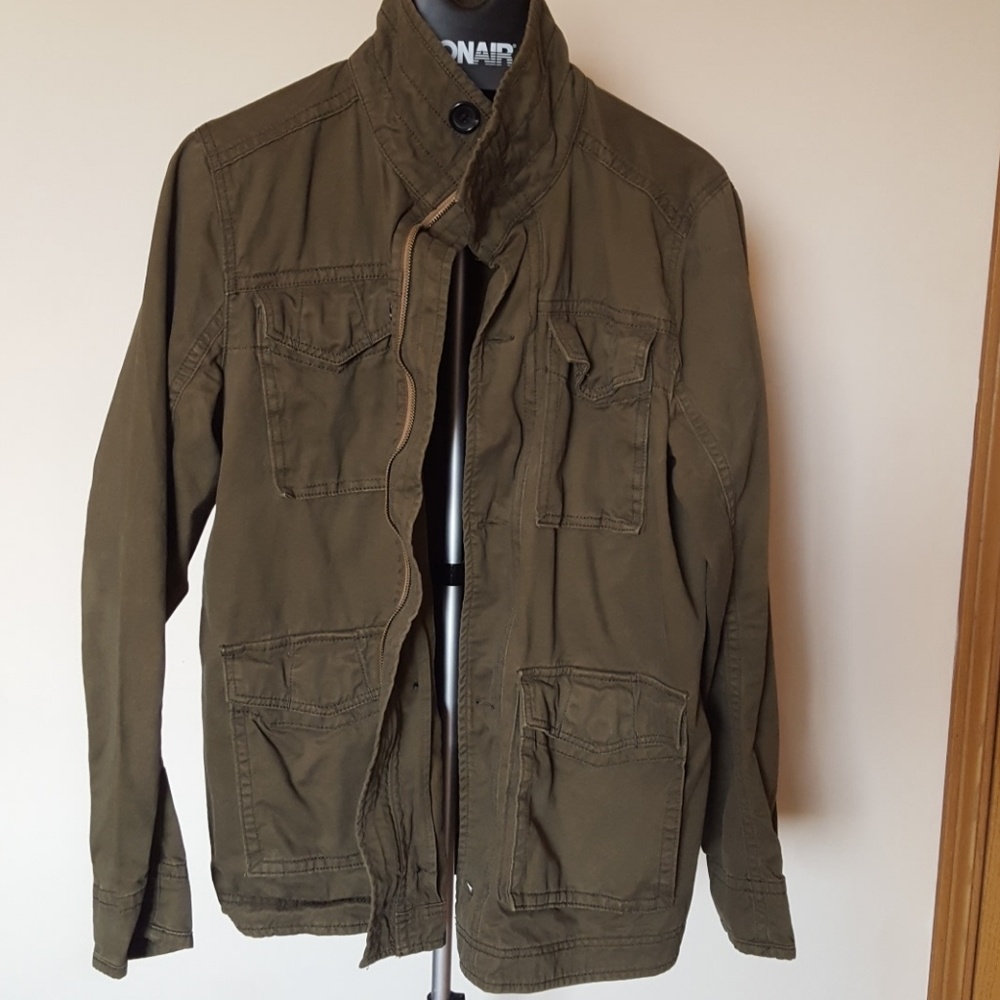 Abercrombie & Fitch Hunter Green Lightweight Coat