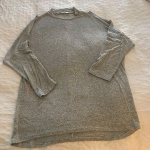 Size M mock turtleneck with cold shoulder cutouts