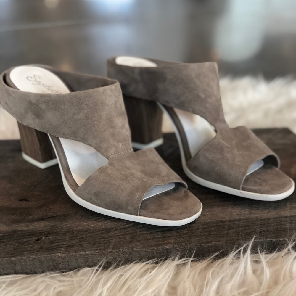 Seychelles ‘Detour’ Mule, 7.5, Grey Suede
