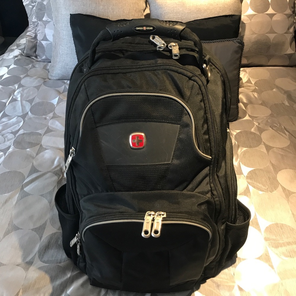 Black Swiss Army Backpack