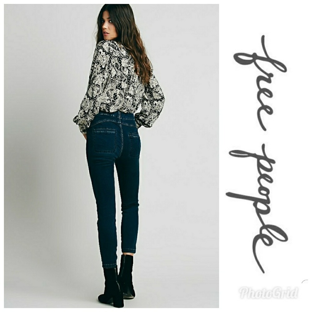 Free People "All Night" High Rise Skinny Jeans