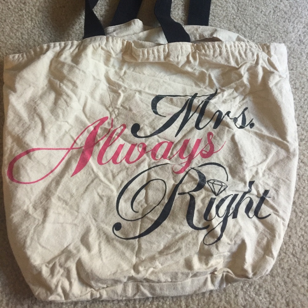 Mrs Always Right Tote Bag