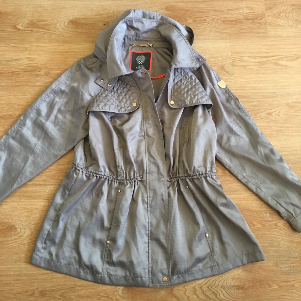 Vince Camuto satin anorak jacket