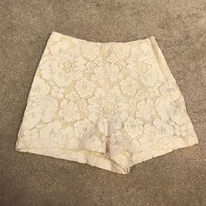 Topshop Lace Shorts