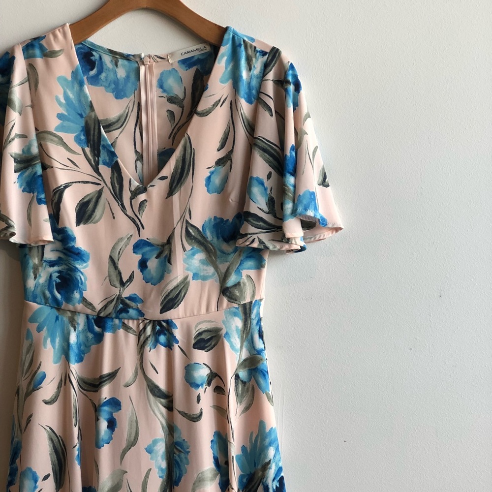 Caramela ‘Hearts Adore Floral Dress,’ made in USA