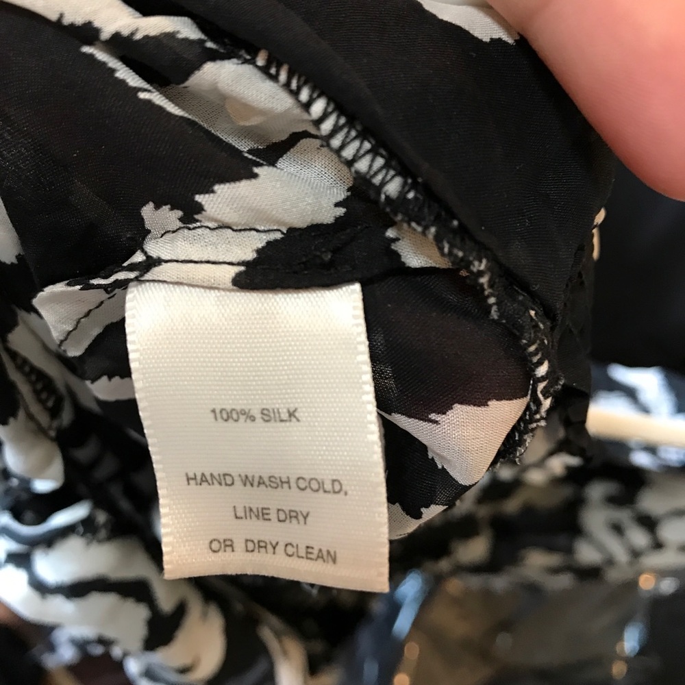 White House Black Market Sheer Silk Top - Picture 5 of 5