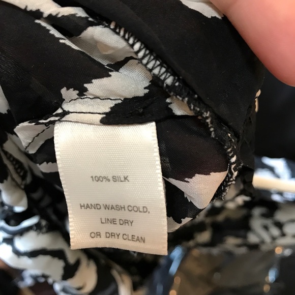 White House Black Market Sheer Silk Top - Picture 5 of 5