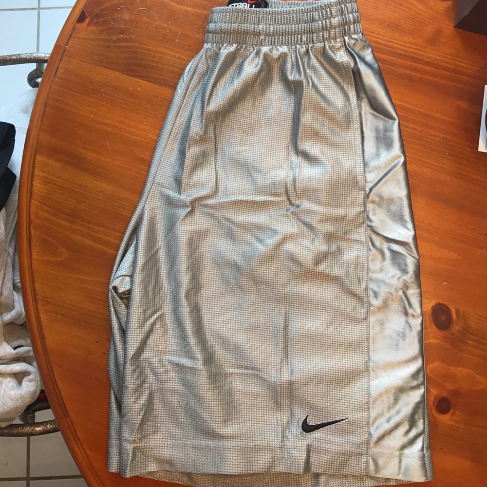 Gray/Silver Nike Basketball Shorts