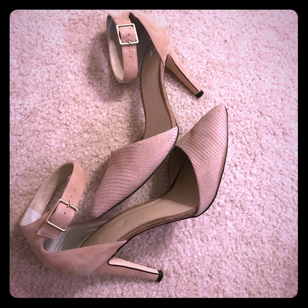 Nordstrom buff/ beige ankle heals