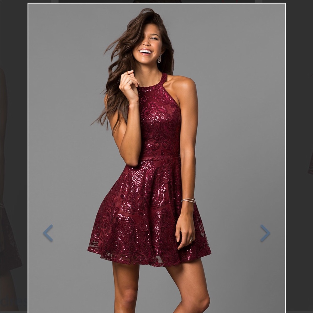 *^WORN ONCE^* homecoming dress, Red sequin sparkly