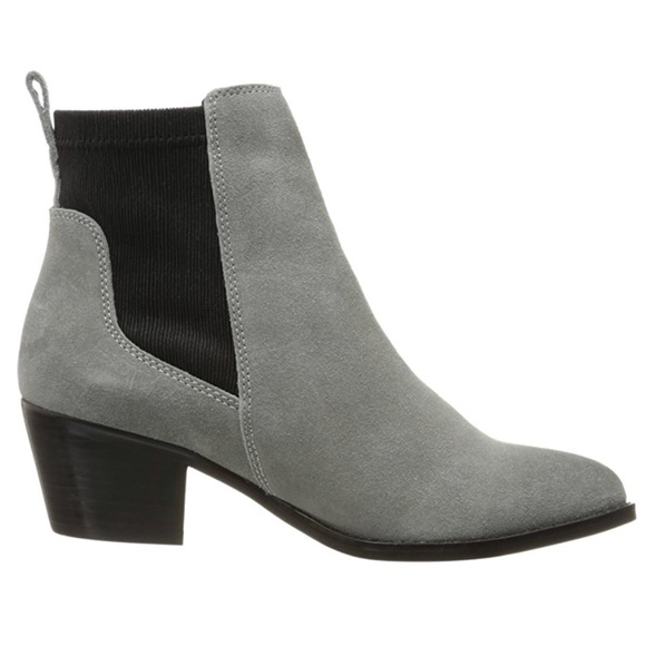 Ash Grey Chelsea Burnish Toe Distressed Ankle Boot - Picture 6 of 6