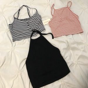 3 crop tops bundle
