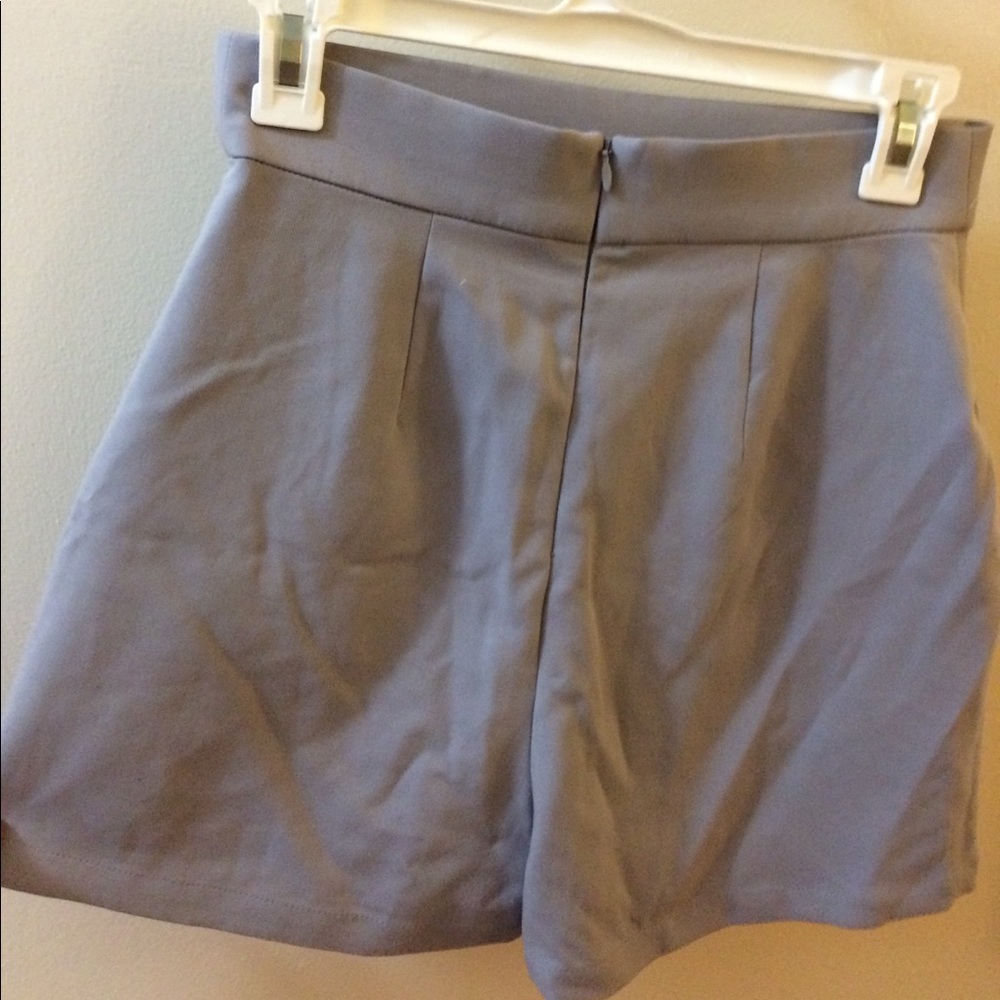 BB DAKOTA dress high waisted shorts blue/grey