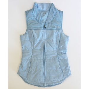 NWOT The North Face light blue quilted vest XS