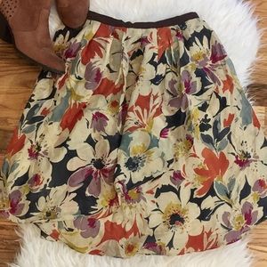 NWT Forever 21 Love 21 floral ruffle fall skirt