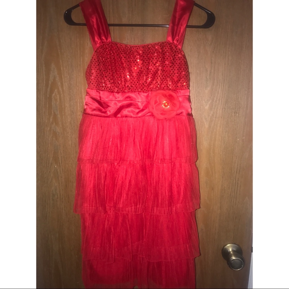 Red sparkly sequin dress ❤️