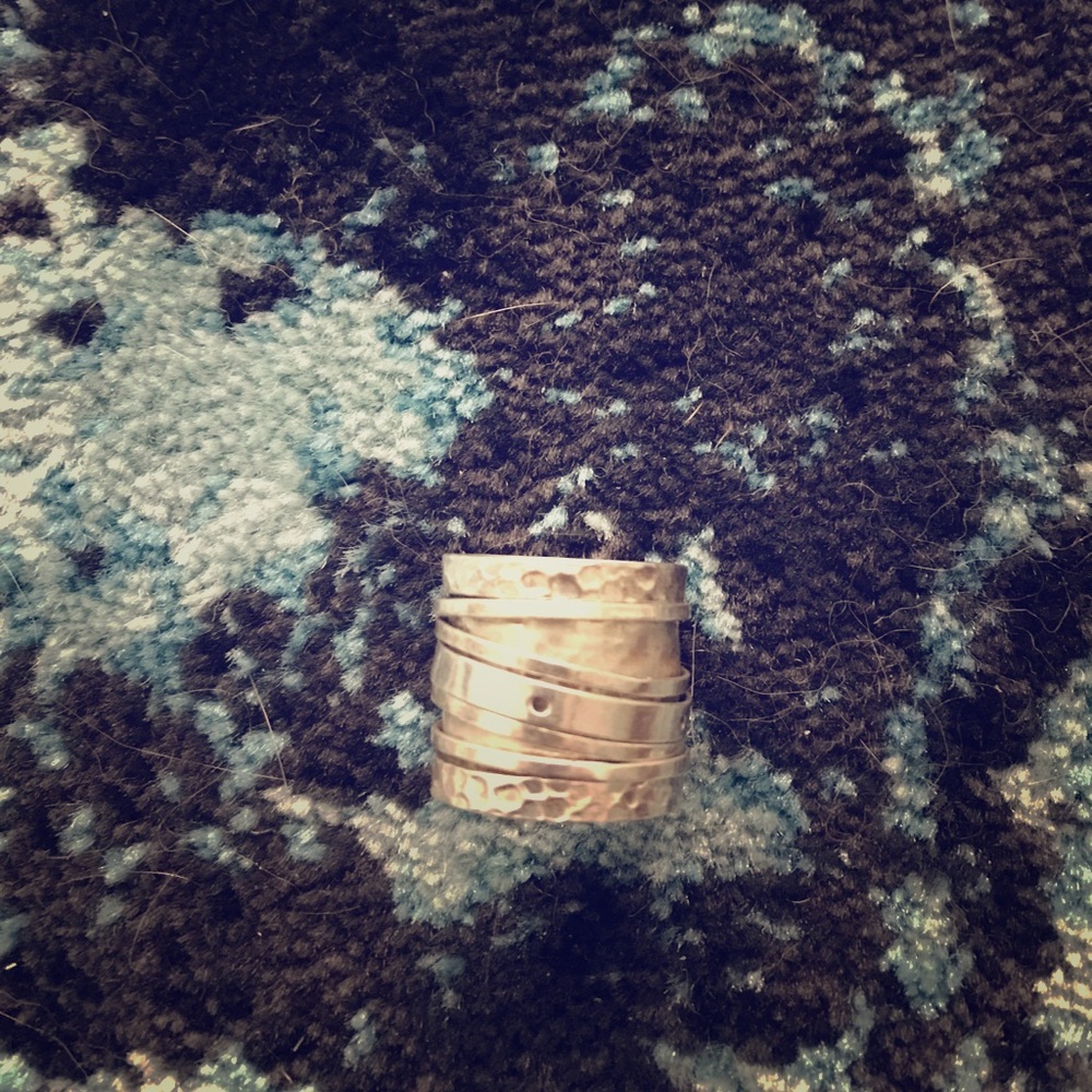 Sterling silver fidget ring