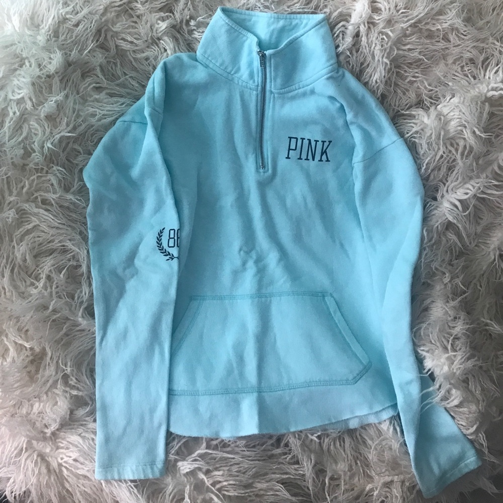 VICTORIA's SECRET PINK 3/4 zip pullover