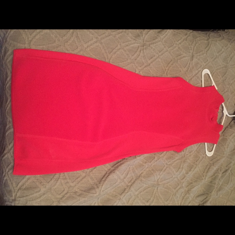 PARKER BODY CON RED DRESS